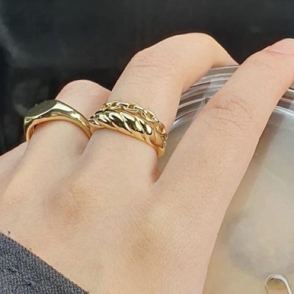 NWT Chain Link Ring - Picture 2 of 5